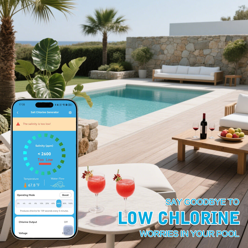WiFi Salt Chlorine Generator, Westaho Salt Chlorination System with AP